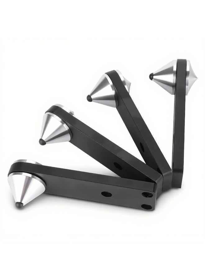 Wendry Audio Suspension Bracket, 4PCS Combined Type Audio Speaker Foot Subwoofer Shockproof Spike Bracket Used for Speaker Base or Speaker Frame Base - Image 1