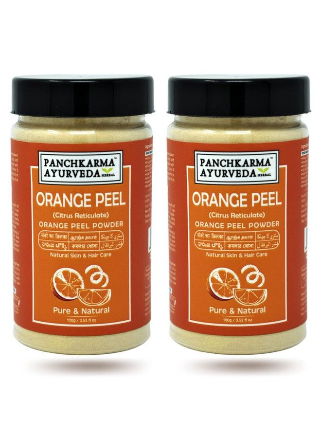 PANCHKARMA AYURVEDA Herbal & Natural Orange Peel Powder (Citrus Reticulate) For Fairness Suntan Acnespot Face Pack & Hair Shine Hair Pack (200G) - Image 2