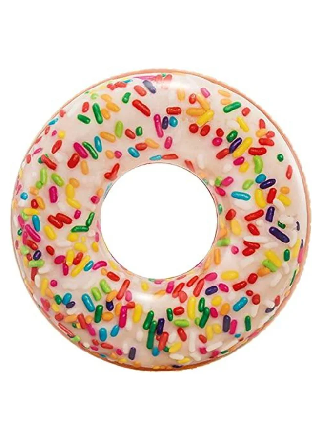 INTEX Vinyl Inflatable Modern Design Sprinkle Donut Tube Multicolour 30 x 144 x 144 cm 56263