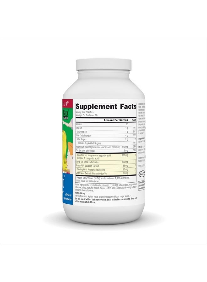 Source Naturals Attentive Child Chewable Wafers for Brain Metabolism Support - 120 Fruit Wafers - Image 2