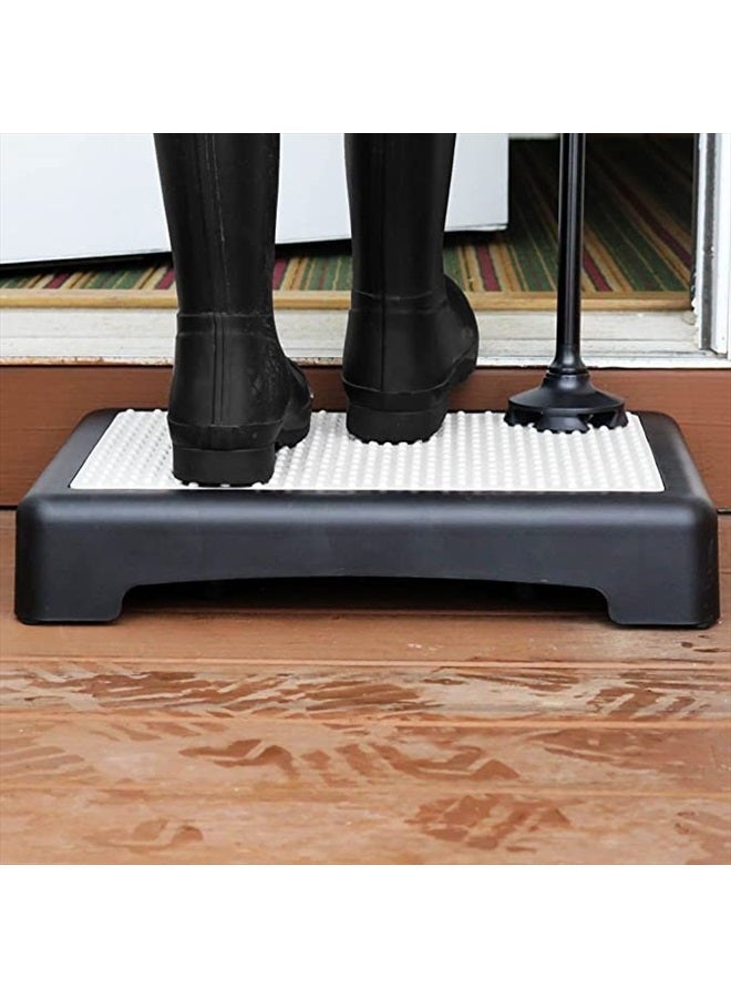 Evelots كرسي خطوات التنقل - مجموعة من 2 كرسي خطوات جانبي ثقيل - منصة خطوات محمولة غير قابلة للانزلاق للاستخدام الداخلي والخارجي لمساعدة كبار السن على الصعود إلى السلالم، السرير، السيارات، الكراسي، حوض الاستحمام - بسعة تصل إلى 425 رطل - Image 3