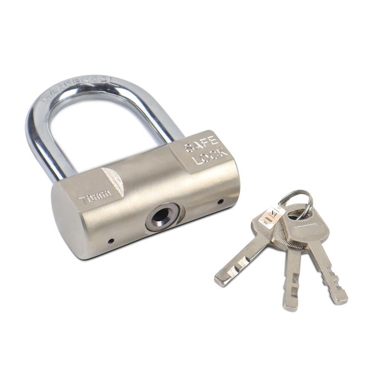 NFI essentials Heavy Duty 70 mm Padlock for Main Door Gate Lock, Locks for Tool Box, Shutters, Shops & Offices Rust Proof with Anti Drill Security Shackle Chain - Image 5