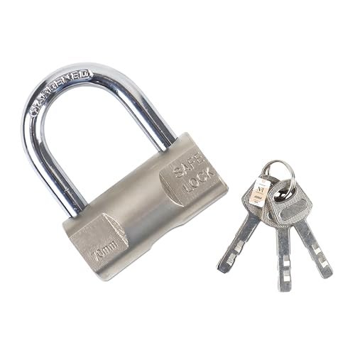 NFI essentials Heavy Duty 70 mm Padlock for Main Door Gate Lock, Locks for Tool Box, Shutters, Shops & Offices Rust Proof with Anti Drill Security Shackle Chain - Image 3