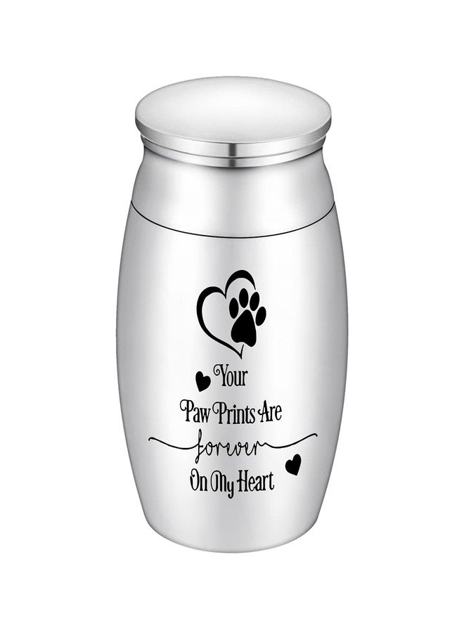 XIUDA Small Dog Paw Keepsake Urn - Mini Cremation Urn for Pets - 1.57 Inches - Your Paw Prints are Forever On My Heart - Image 1