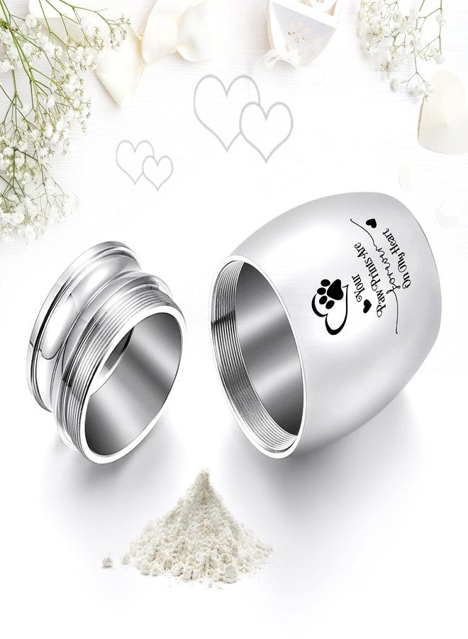 XIUDA Small Dog Paw Keepsake Urn - Mini Cremation Urn for Pets - 1.57 Inches - Your Paw Prints are Forever On My Heart - Image 4