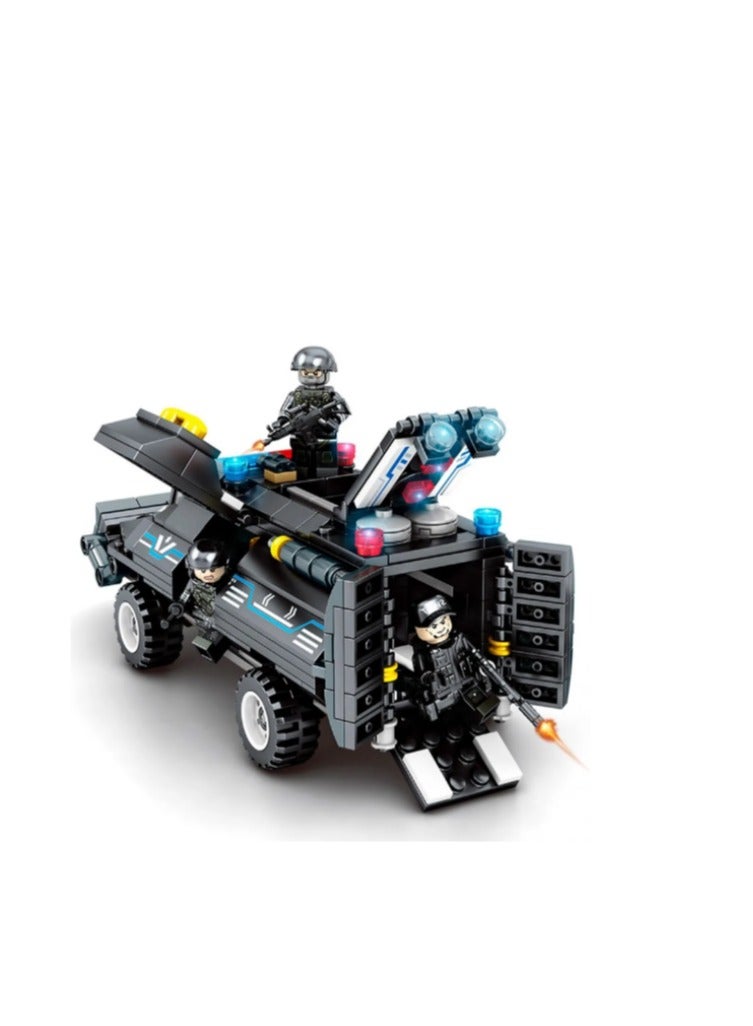 Sembo 102407 - Blackhawk SWAT series building blocks - 549 pcs - Black - Image 1