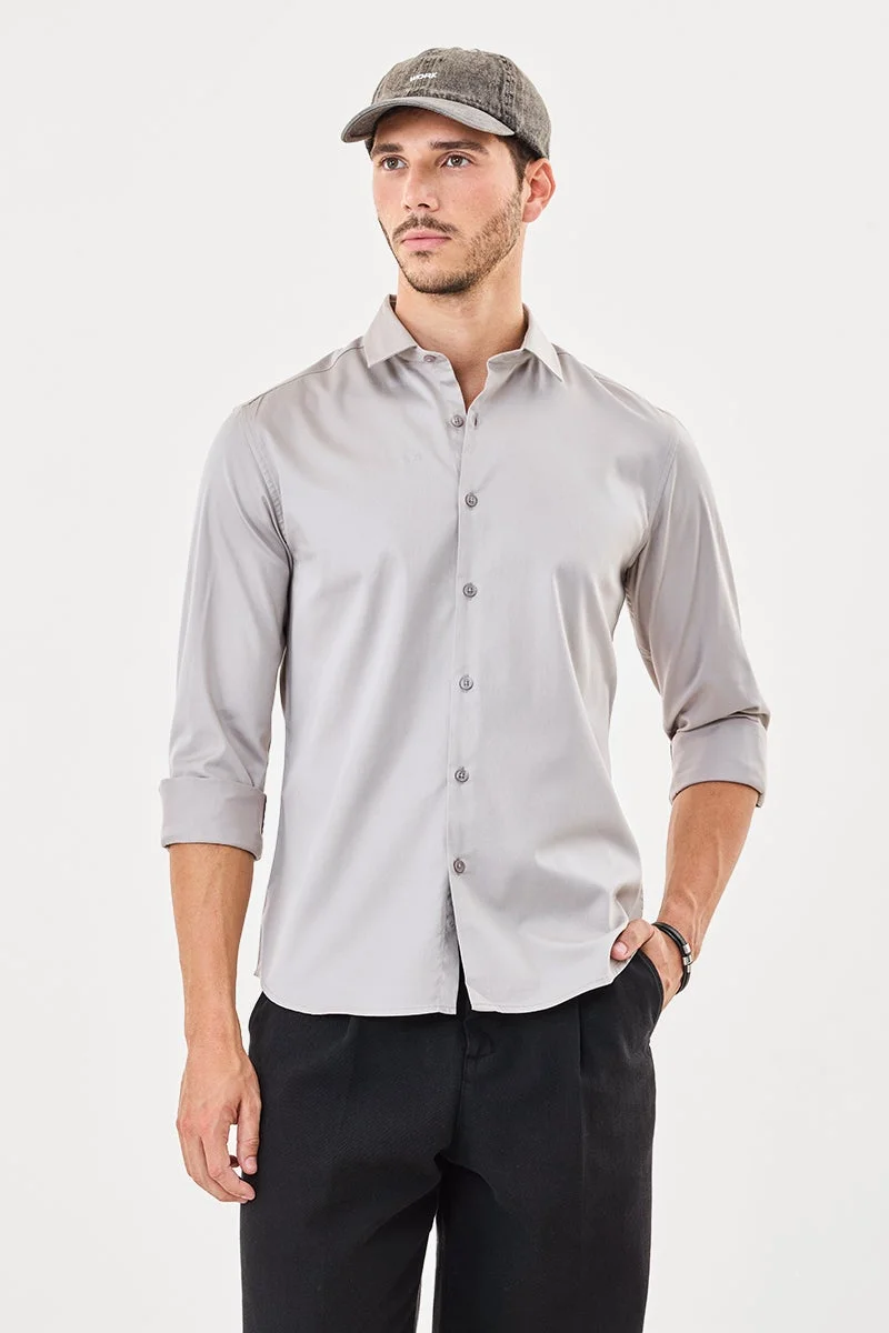 سنيتش Core Lab Satin Slim Fit Shirt