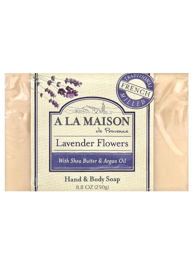 A La Maison De Provence A La Maison de Provence, Hand & Body Bar Soap, Lavender Flowers, 8.8 oz (250 g)  - Image 1