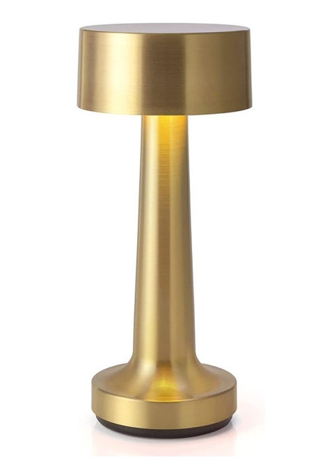 Modern Rechargeable Cordless Touch Sensor LED Desk Lamp with 3-Way Dimming and USB Charging – Gold