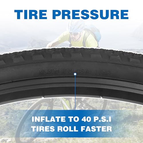 WEEROCK Two Pack 700C Road Bike Tire 700 X 42C Gravel Bicycle Tire with 2 Pack Inner Tubes 45mm Presta Valve, Black - Image 2