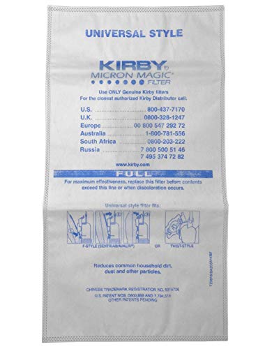 Kirby Allergen Reduction HEPA Filter Bags 6-Pack | Part #204811 | OEM Replacement for F-Style & Twist-Style Kirby Vacuums - Image 4