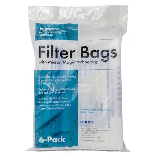 Kirby Allergen Reduction HEPA Filter Bags 6-Pack | Part #204811 | OEM Replacement for F-Style & Twist-Style Kirby Vacuums - Image 5