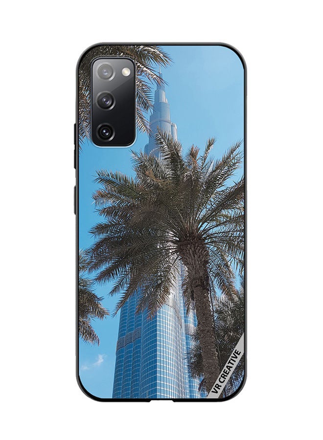 VR CREATIVE Protective Case Cover For Samsung Galaxy S20 FE 5G Royal Burj Khalifa Design Multicolour - Image 1