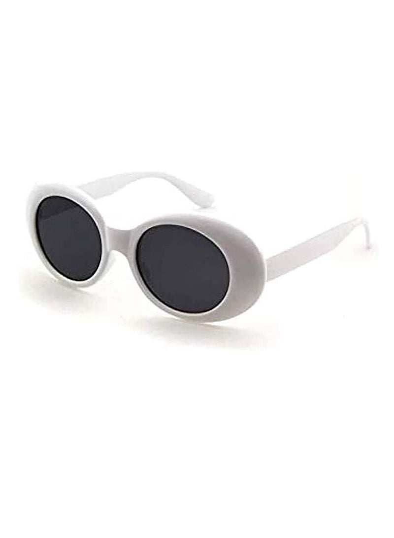 Generic Clout Goggles Oval Sunglasses Mod Style Retro Thick Frame Kurt Cobain Inspired Sunglasses With Round Lens vintage  - Image 1