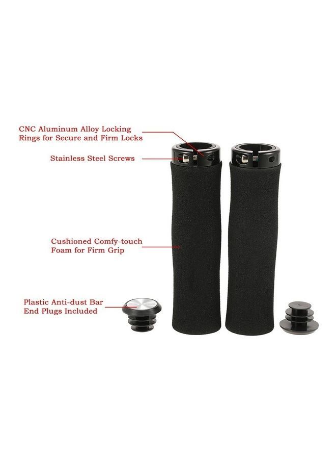 NIBEMINENT 2-Piece MTB Handlebar Locking Hand Grips - Image 1