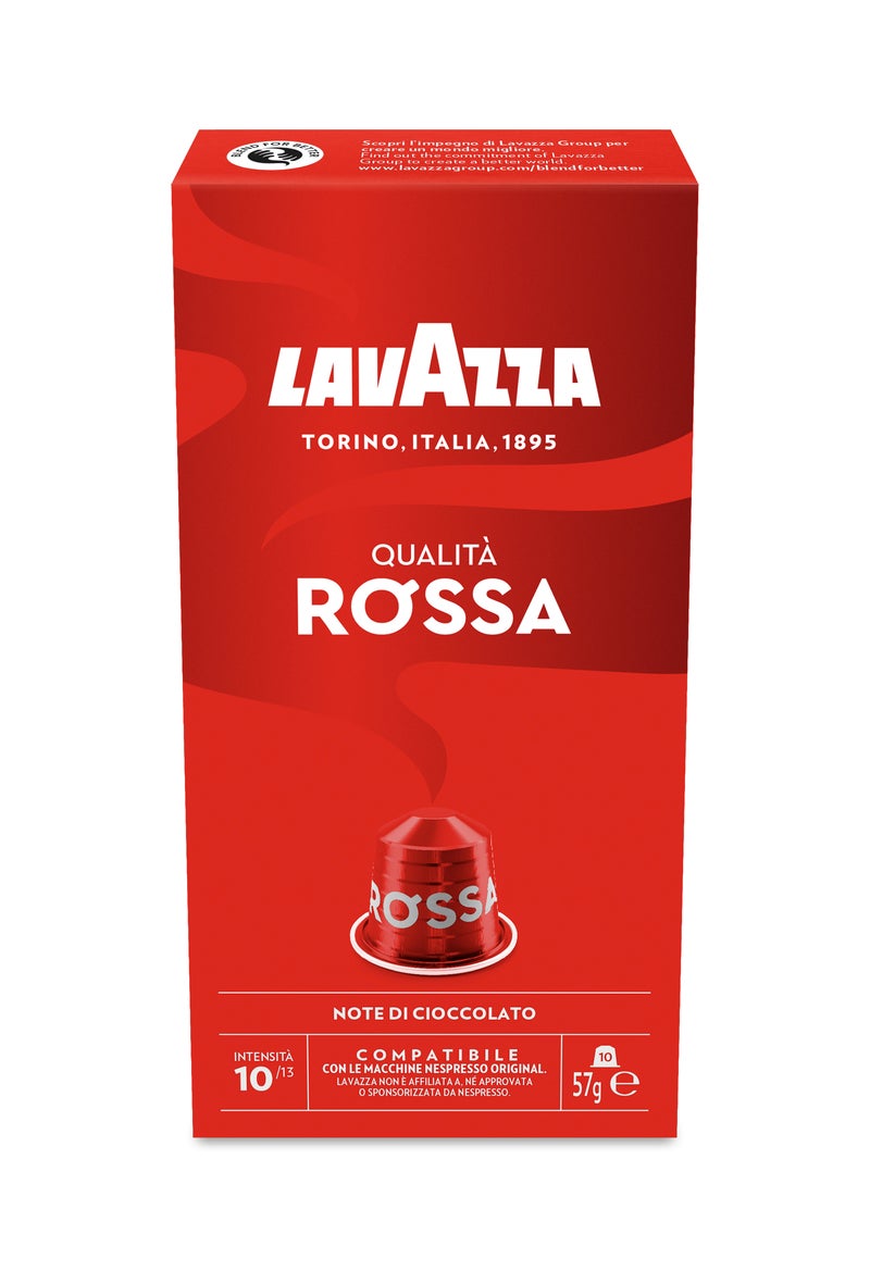 Lavazza Qualita Rossa Coffee Capsules 10 Capsules (57g) - Image 1