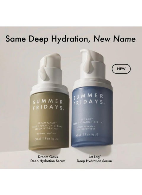 Summer Fridays Dream Oasis Deep Hydration Serum, Calming, Hydrating, and Soothing Face Serum (1 Fl Oz)