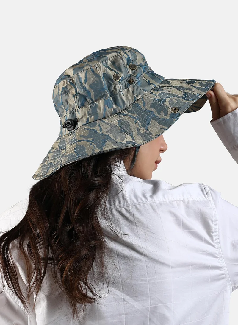 Haute Sauce  Camouflage Sun Hat - Blue for Women | Best Price UAE