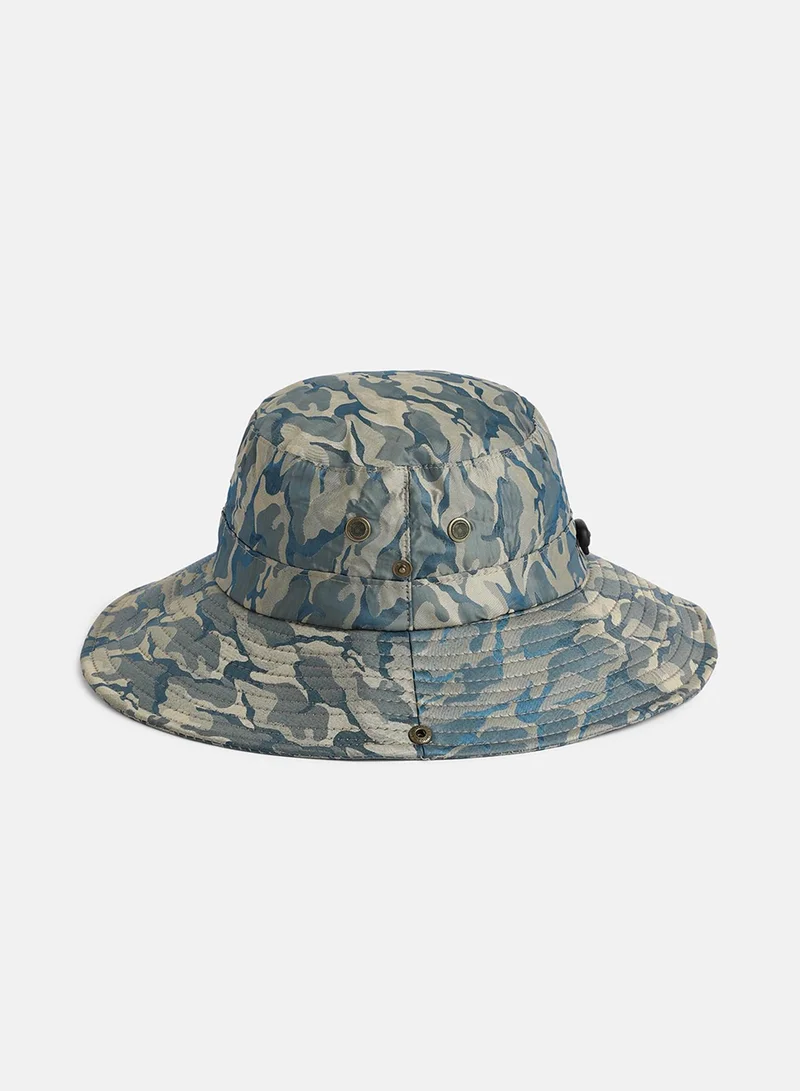 Haute Sauce  Camouflage Sun Hat - Blue for Women | Best Price UAE