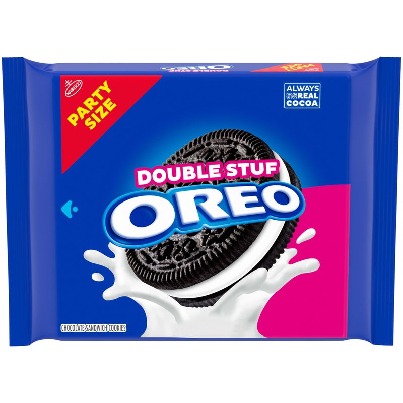 OREO Double Stuf Chocolate Sandwich Cookies, Party Size, 24.95 oz - Image 1