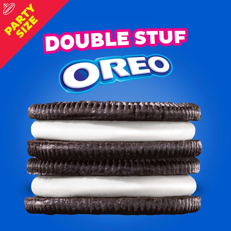 OREO Double Stuf Chocolate Sandwich Cookies, Party Size, 24.95 oz - Image 2