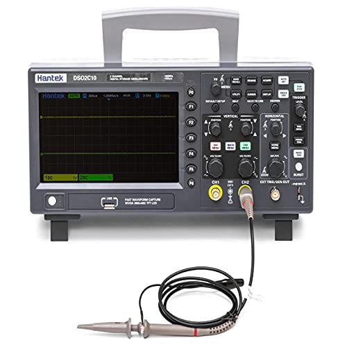 Hantek DSO2C10 Digital Storage Oscilloscope 100MHz Bandwidth 2CH Dual Channel 1GSa/s 8M Memory Depth with High Voltage Probre - Image 2