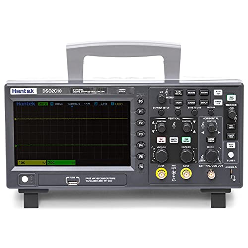 Hantek DSO2C10 Digital Storage Oscilloscope 100MHz Bandwidth 2CH Dual Channel 1GSa/s 8M Memory Depth with High Voltage Probre - Image 4