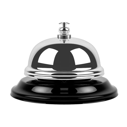 Anyongora Bell for Desk – Loud & Clear Call Bell & Service Bell with Matte Anti-Rust Steel, Small 3.35" Footprint, Durable Design for Restaurants,Schools, Reception, and Hotel Use - Image 1