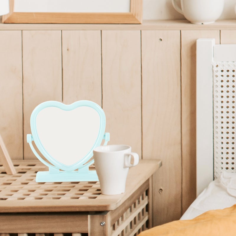 🏠 مرآة طاولة بشكل قلب بتصميم عصري أنيق للاستخدام المنزلي ووظيفتين - Image 3