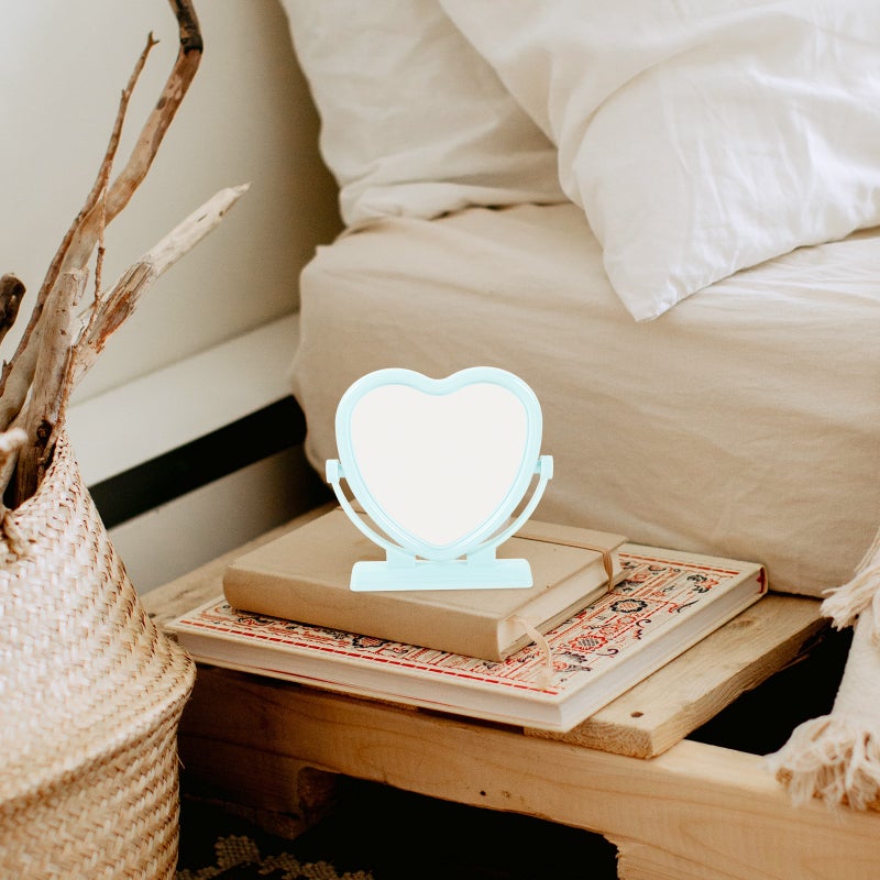 🏠 مرآة طاولة بشكل قلب بتصميم عصري أنيق للاستخدام المنزلي ووظيفتين - Image 4