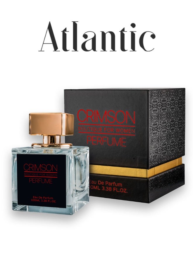 Atlantic - Crimson Red Premium Women Eau De Parfum 100ml Perfume For Ladies - Image 1