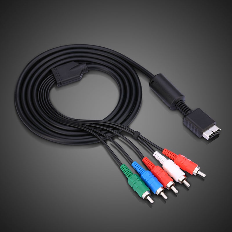 AV Multi Out to Component Video/Audio Cable Cord For Sony Playstation PS2 PS3 - Image 1
