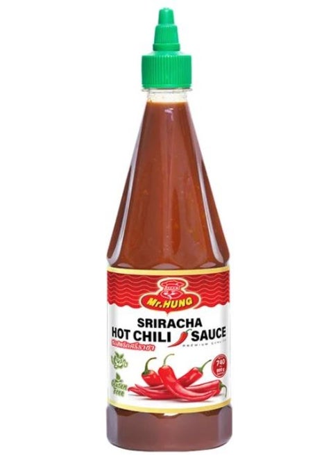 Sriracha Hot Chili Sauce Extra Hot 740ml – Thai Spicy Sauce with Rich Chili Flavor