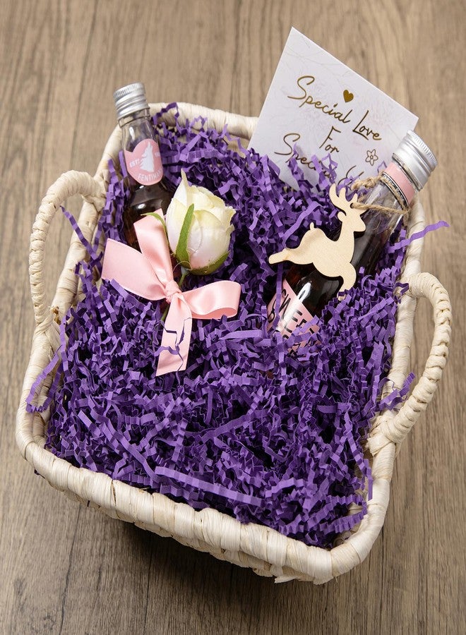 Mefleet 1 LB Crinkle Cut Paper Shred Filler Purple Crinkle Shredded Paper for Gift Box - Gift Basket Bag Filler - Grass Cushion Stuffing for Christmas Holiday Packaging Wrapping - Image 3