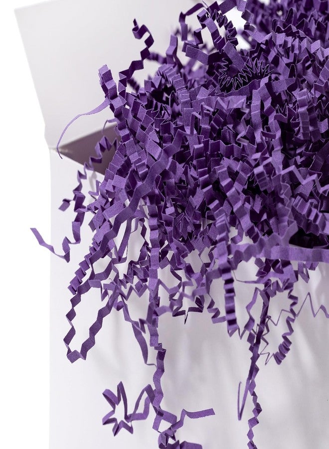 Mefleet 1 LB Crinkle Cut Paper Shred Filler Purple Crinkle Shredded Paper for Gift Box - Gift Basket Bag Filler - Grass Cushion Stuffing for Christmas Holiday Packaging Wrapping - Image 2
