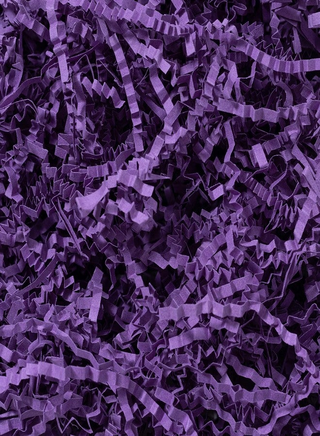Mefleet 1 LB Crinkle Cut Paper Shred Filler Purple Crinkle Shredded Paper for Gift Box - Gift Basket Bag Filler - Grass Cushion Stuffing for Christmas Holiday Packaging Wrapping