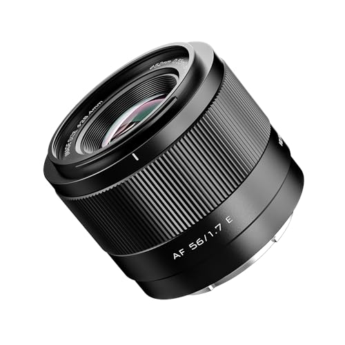 VILTROX 56mm f1.7 E Lens for Sony e-Mount 56mm F1.7 E Autofocus Large Aperture Portrait APS-C Lens Compatible with Sony a6000 a6100 a6300 a6400 a6500 a6600 a6700 a7iv a7rv ZV-E10 - Image 1