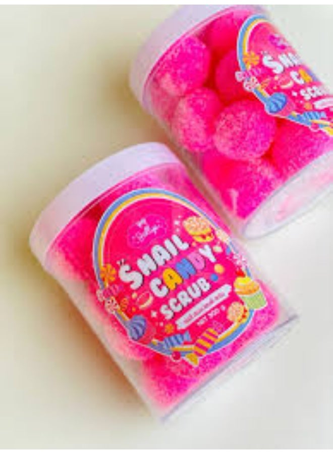 Candy - C Sweet Sugar Ball Body Scrub. This sugar ball body scrub brightens the complexion and removes dead skin cells, leaving your skin feeling silky smooth. It helps treat hyperpigmentation and can be used on sensitive areas. It also helps prevent breakouts and softens rough skin. - Image 1