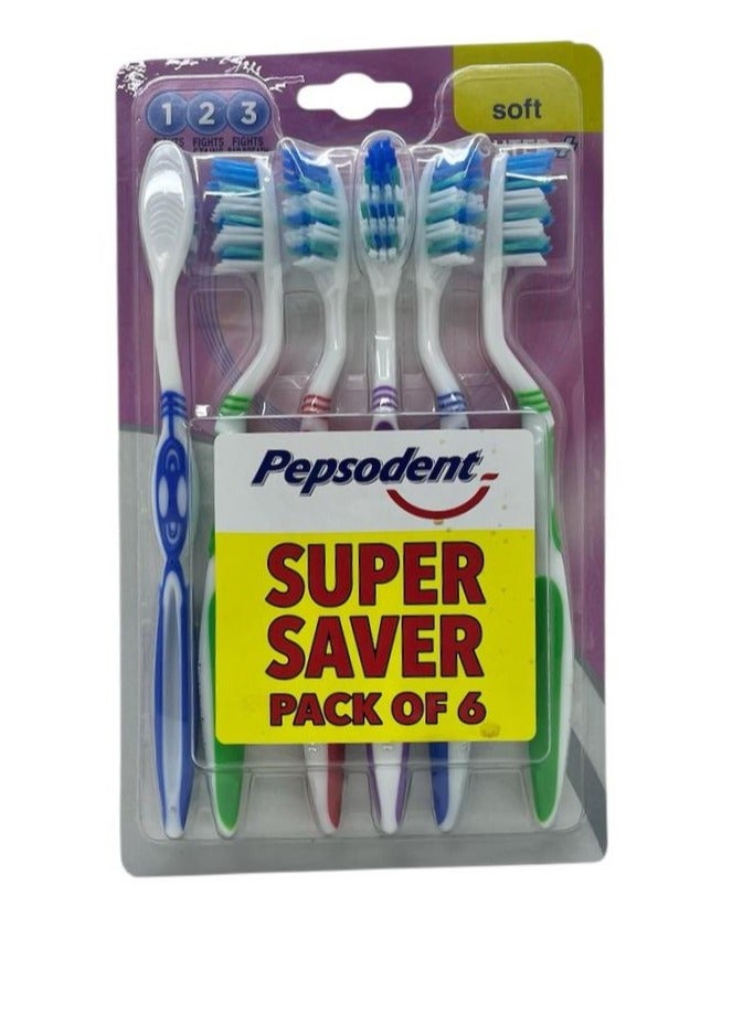 PEPSODENT BRUSH SOFT 6p