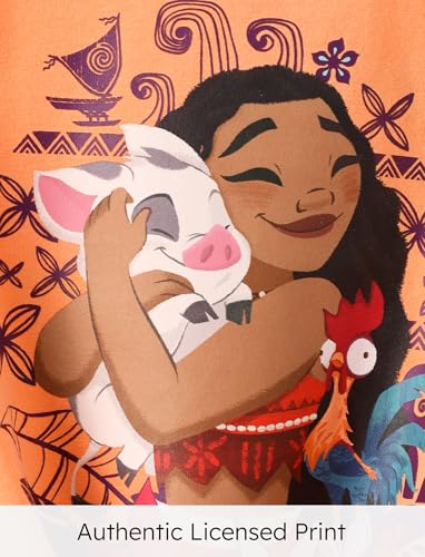 Disney Princess Toddler Girl's 2 Piece Outfits Moana Girl Short Set Sleeveless Tie Knot Tank Top and Elastic Pants 2PCS Summer Clothing Sets Casual Dailywear 3-4 Years - Image 2