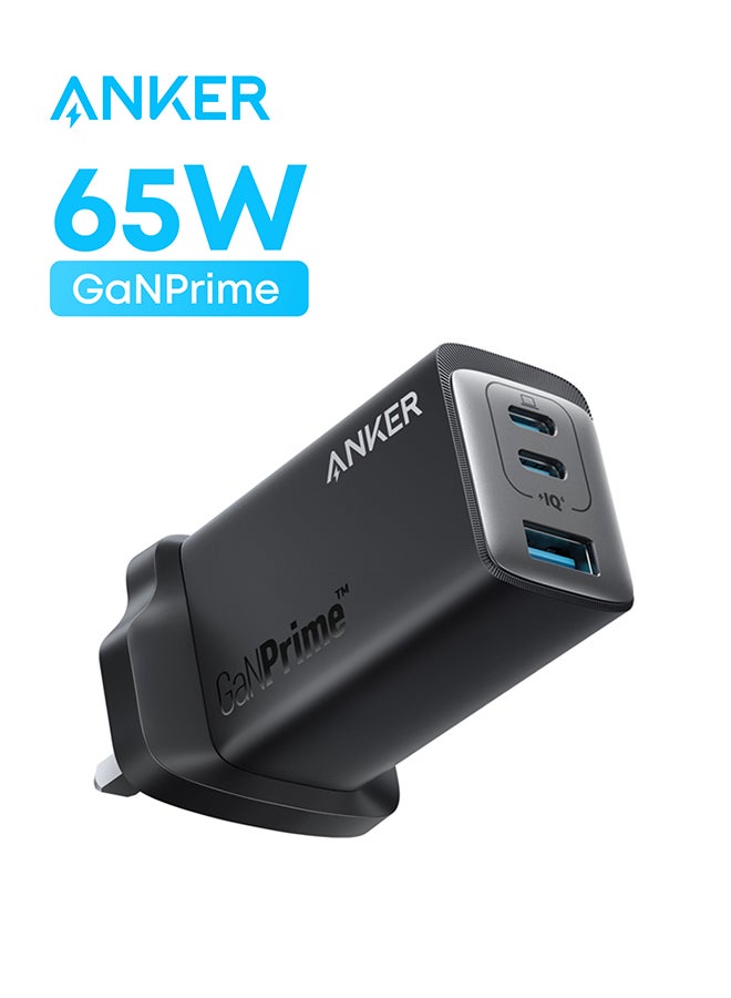 قابس USB C، شاحن USB C، شاحن Anker 735 GaNPrime 65W، شاحن حائط سريع 3 منافذ PPS لأجهزة MacBook Pro/Air، iPad Pro، Galaxy S22/S21، Dell XPS 13، Note 20/10+، iPhone 15/Pro، و اكثر - Image 1
