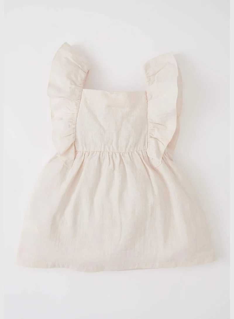 DeFacto Regular Fit Sleeveless Frill Detail Mini Dress