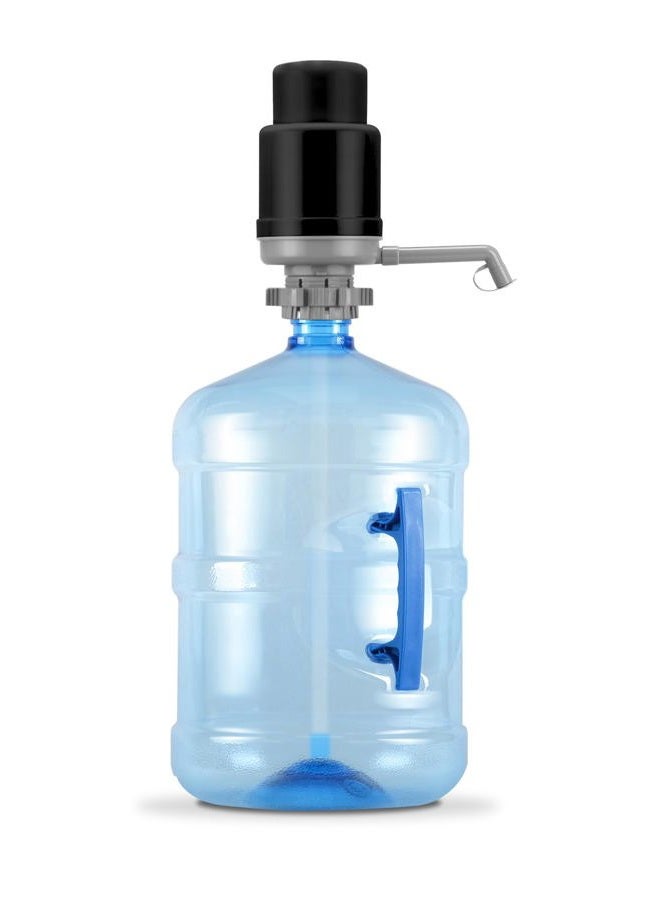 Brio Universal Manual Drinking Water Pump - Fits Most 5-6 Gallon Water Bottles Including Glass Grey PU100 - Image 1