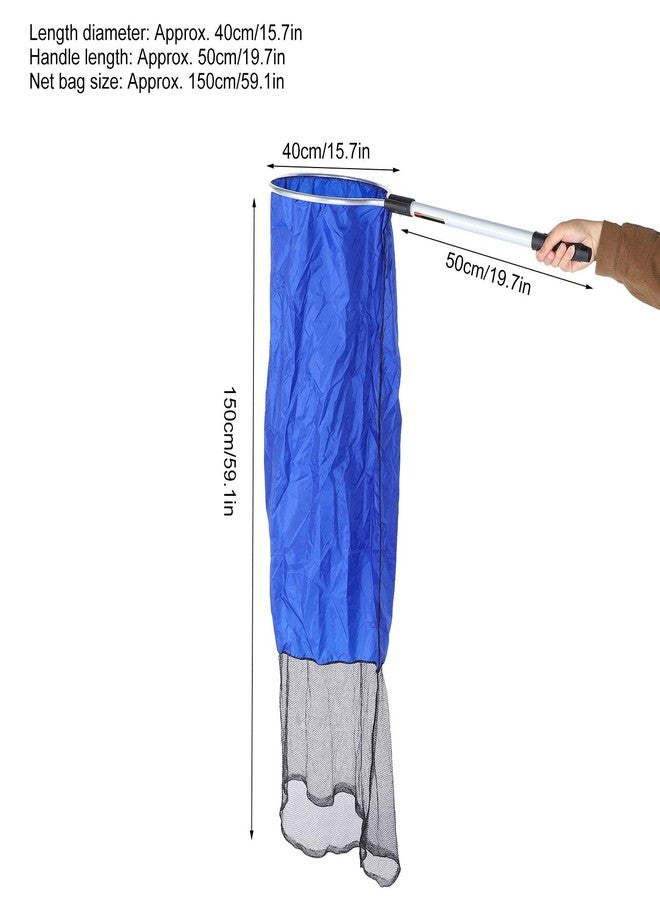 Zerodis Aquarium Fish Net, Soft Fish Transfer Net Long Koi Tansfer Mesh Basket with 20-inch Long Handle for Medium Large Fish Spawning, Breeding, Care & Transfer(Diameter 40CM) - Image 3