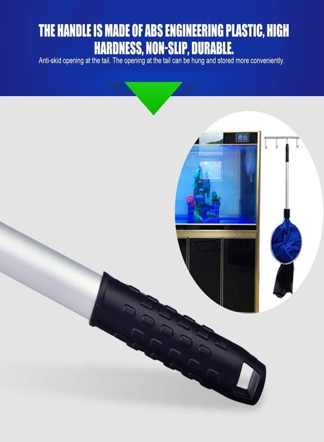 Zerodis Aquarium Fish Net, Soft Fish Transfer Net Long Koi Tansfer Mesh Basket with 20-inch Long Handle for Medium Large Fish Spawning, Breeding, Care & Transfer(Diameter 40CM) - Image 5