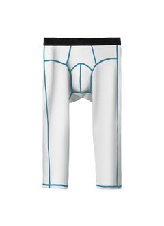 Generic Mens Fleece-lined Warm Leggings Autumn Winter Stretch Blue  - Image 2