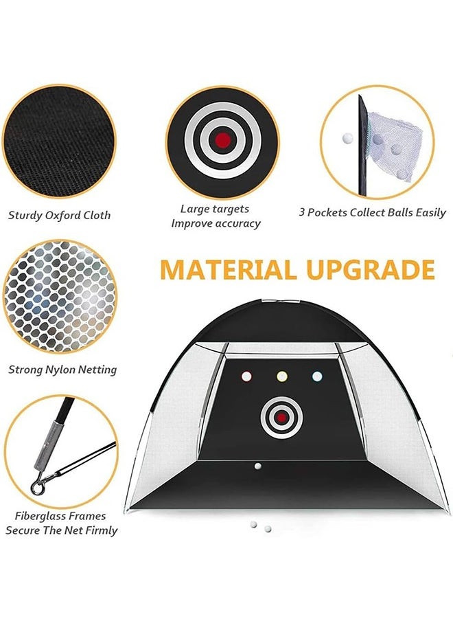 الغولف ممارسة الشبكة، 3x2M الغولف ضرب التدريب المساعدات الشبكات مع الهدف وحمل حقيبة للفناء الخلفي القيادة تشيك - 1 غولف مات -5 كرات الغولف - 1 غولف Tees- الرجال الأطفال داخلي اللعبة الرياضية في الهواء الطلق - pzsku/Z6C7173D8011DD0FABD60Z/45/_/1736238464/c64dd5bc-641e-47e0-b63a-b0212edf6c40