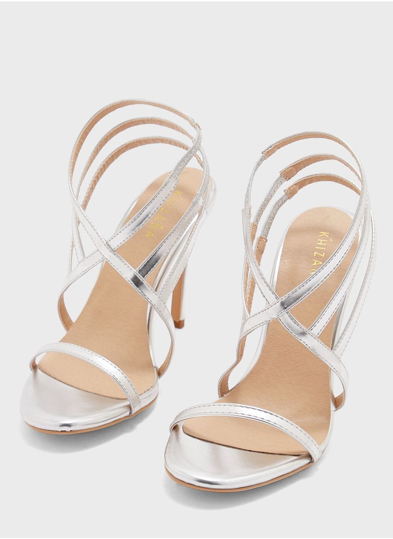 Khizana - Criss Cross Strappy Sandals - Image 1