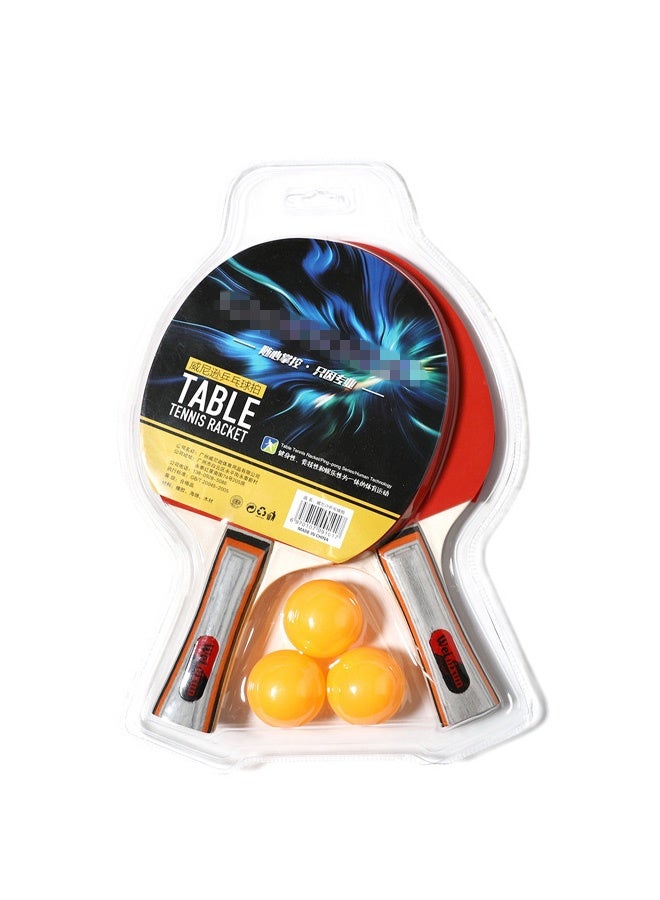 Hanayo Table Tennis Racket Set Ping Pong Paddles Set High-Performance Table Tennis Paddle with 3 Balls for Indoor & Outdoor Games(Multicolour) - Image 2