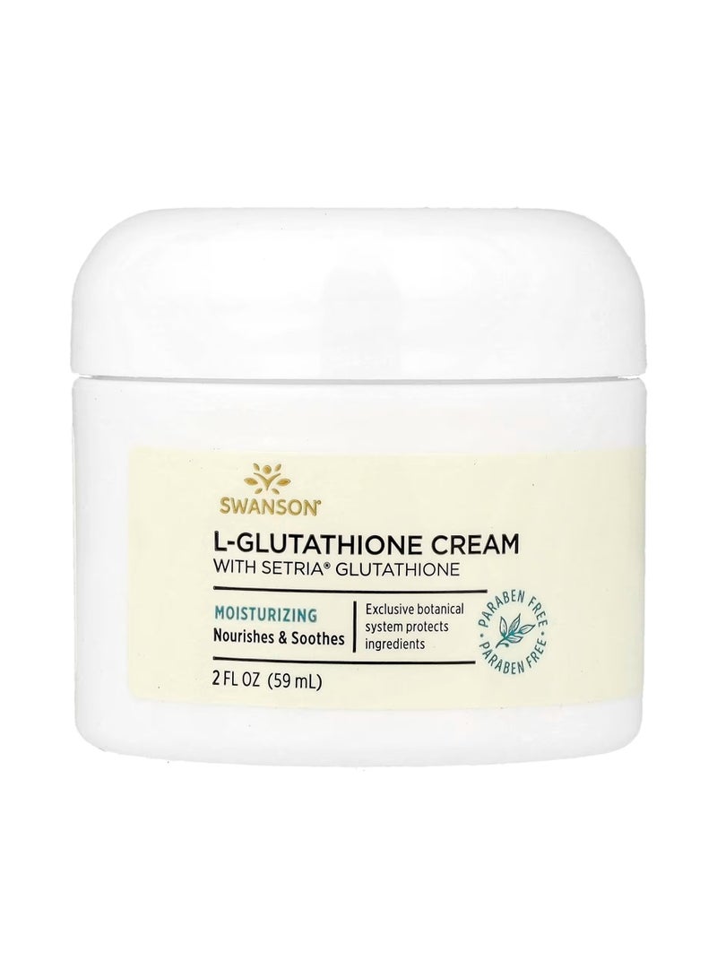 سوانسون كريم الجلوتاثيون مع الجلوتاثيون سيتريا 2 أونصة سائلة (59 مل) - Image 1